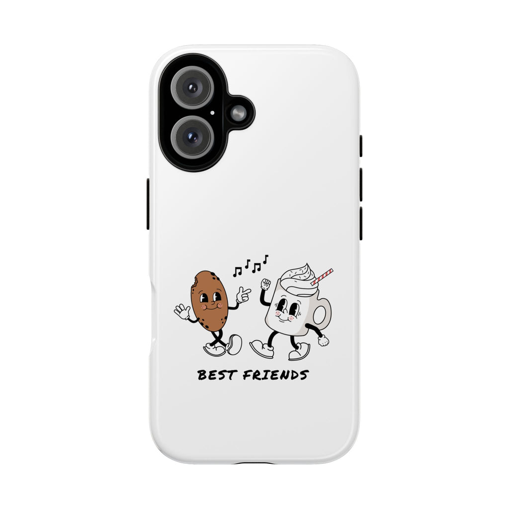 Phone Case — 'Best Friends' Coffee & Donut Cute Cartoon Protective Case