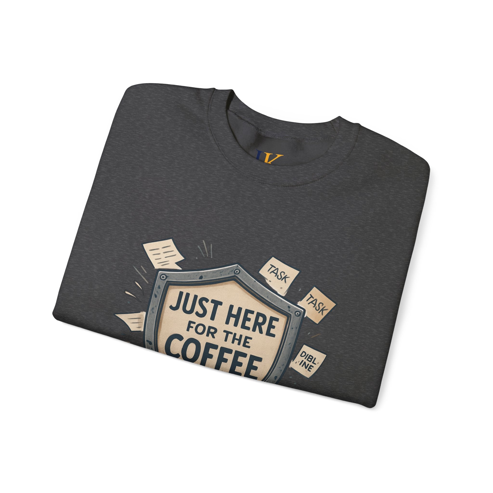 Coffee Crewneck Sweatshirt — "Just Here for the Coffee" Cozy Pullover