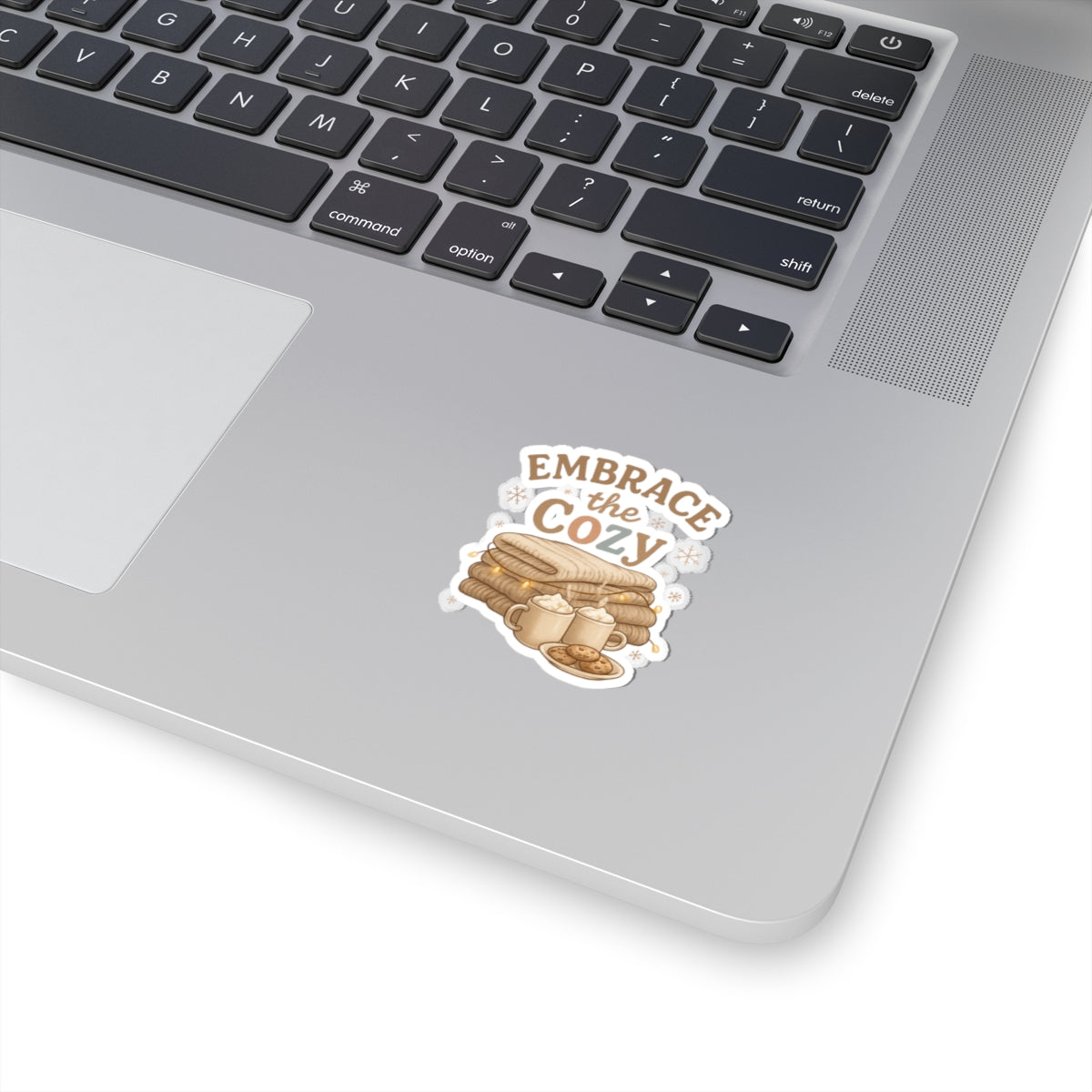 Cozy Hot Cocoa, Blankets & Cookies Kiss-Cut Sticker