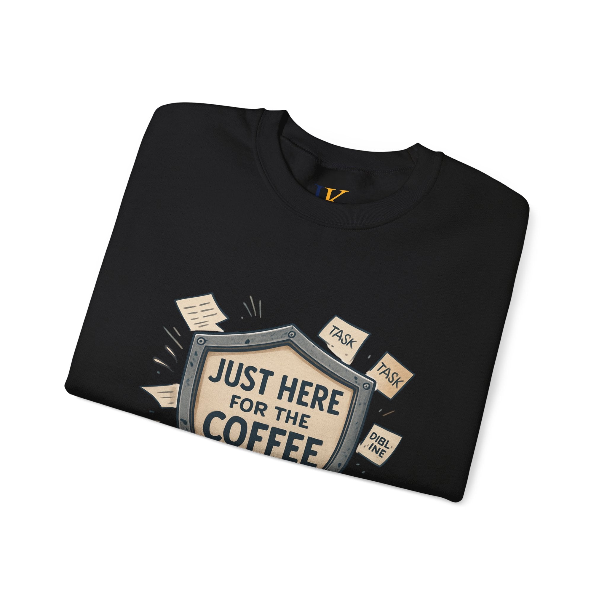 Coffee Crewneck Sweatshirt — "Just Here for the Coffee" Cozy Pullover