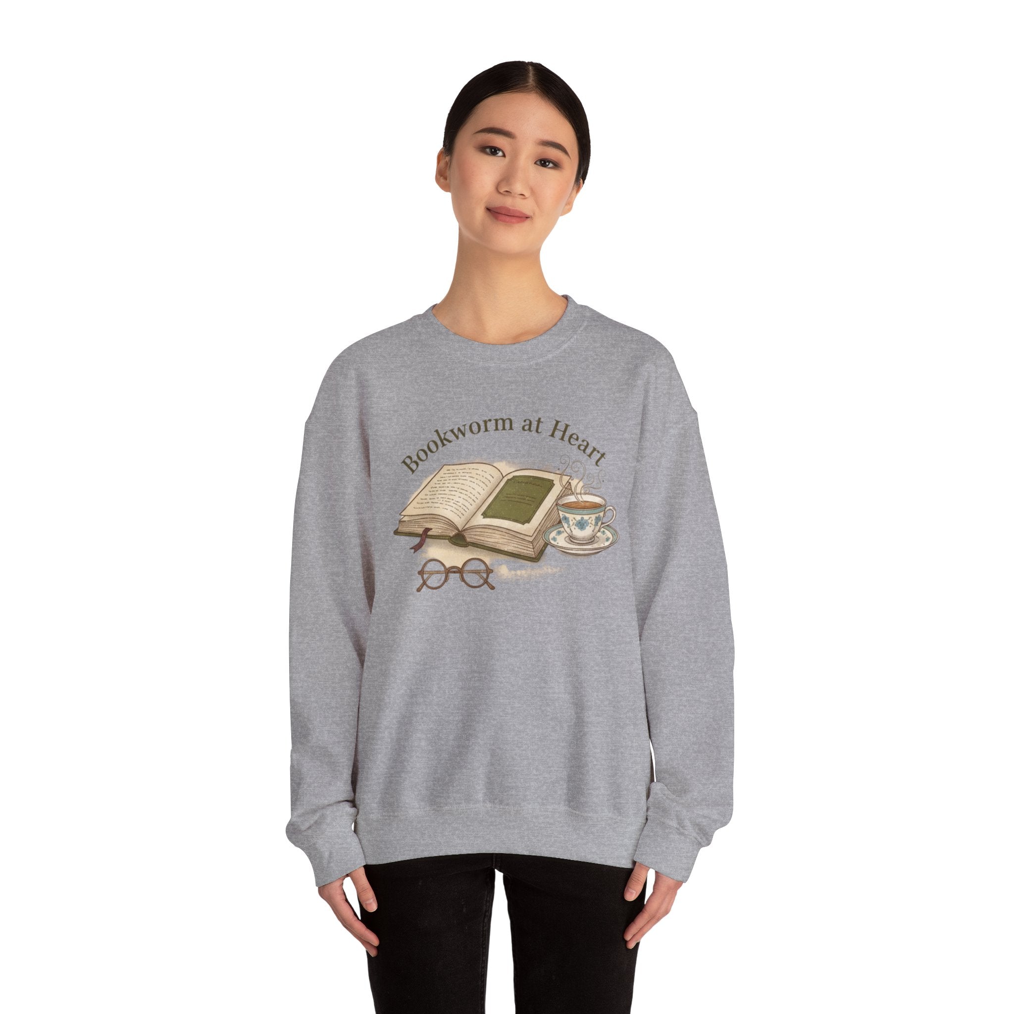 Bookish Badge Crewneck Sweatshirt | Reader & Book Lover Apparel