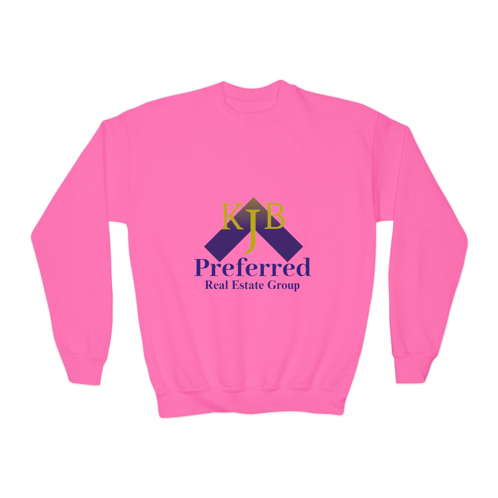 Youth Crewneck Sweatshirt — "KjB Preferred Real Estate Group" Logo Pullover