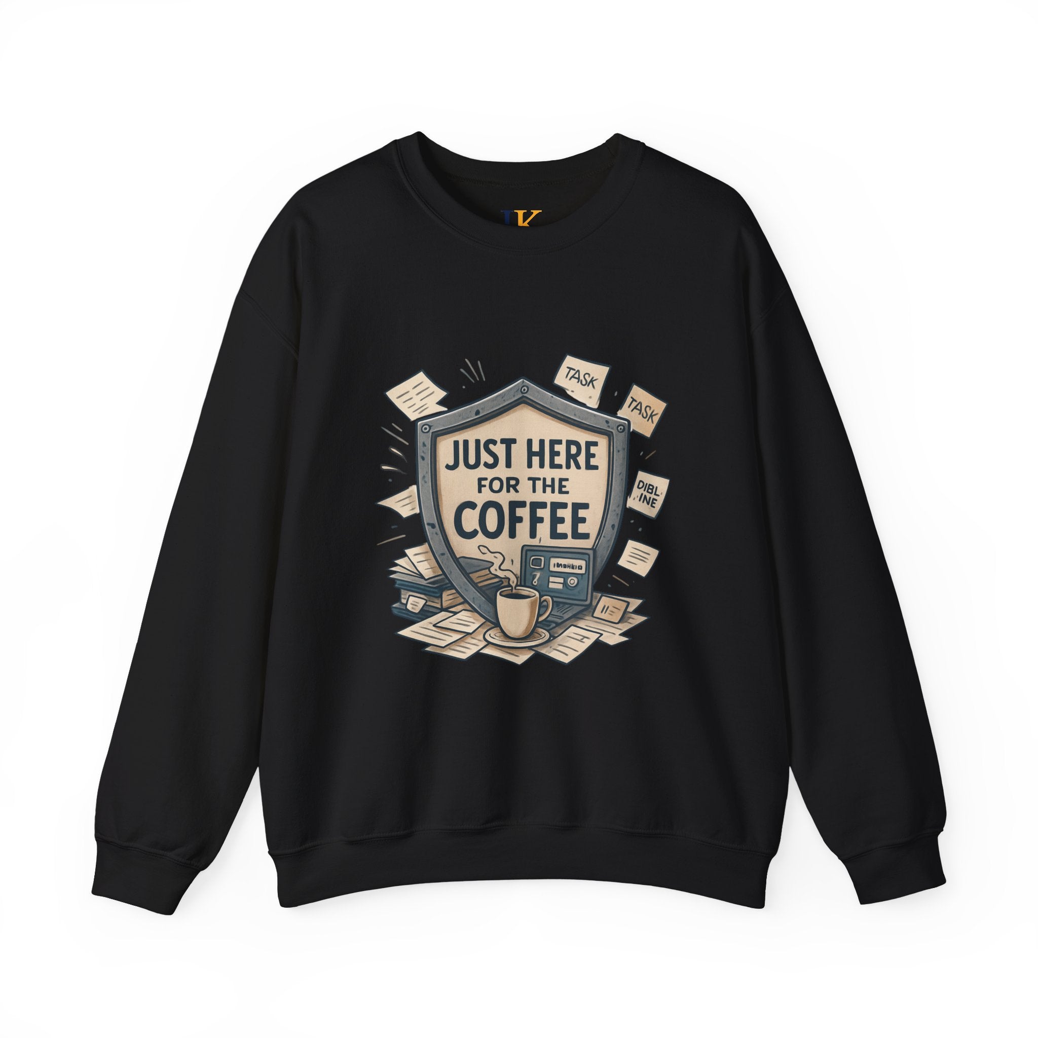 Coffee Crewneck Sweatshirt — "Just Here for the Coffee" Cozy Pullover