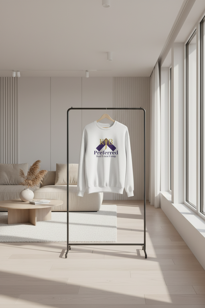 Youth Crewneck Sweatshirt — "KjB Preferred Real Estate Group" Logo Pullover