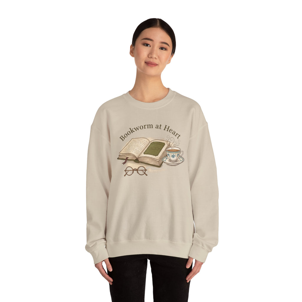 Bookish Badge Crewneck Sweatshirt | Reader & Book Lover Apparel