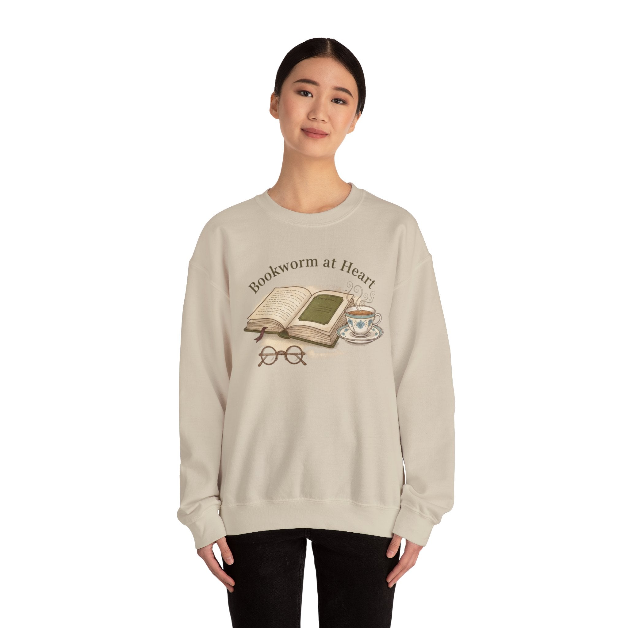 Bookish Badge Crewneck Sweatshirt | Reader & Book Lover Apparel