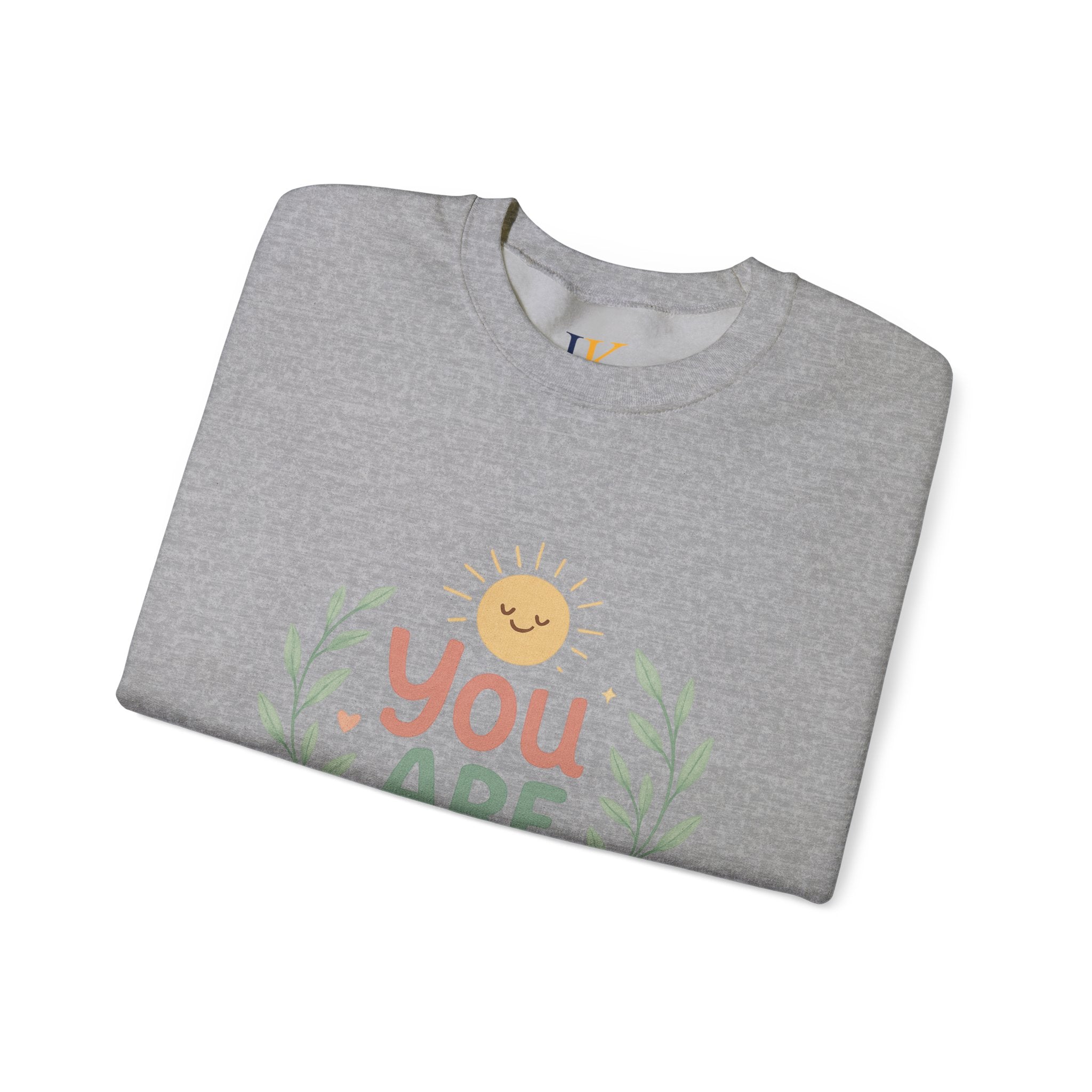 You Are Enough Crewneck Sweatshirt — Positive Affirmation Cozy Pullover