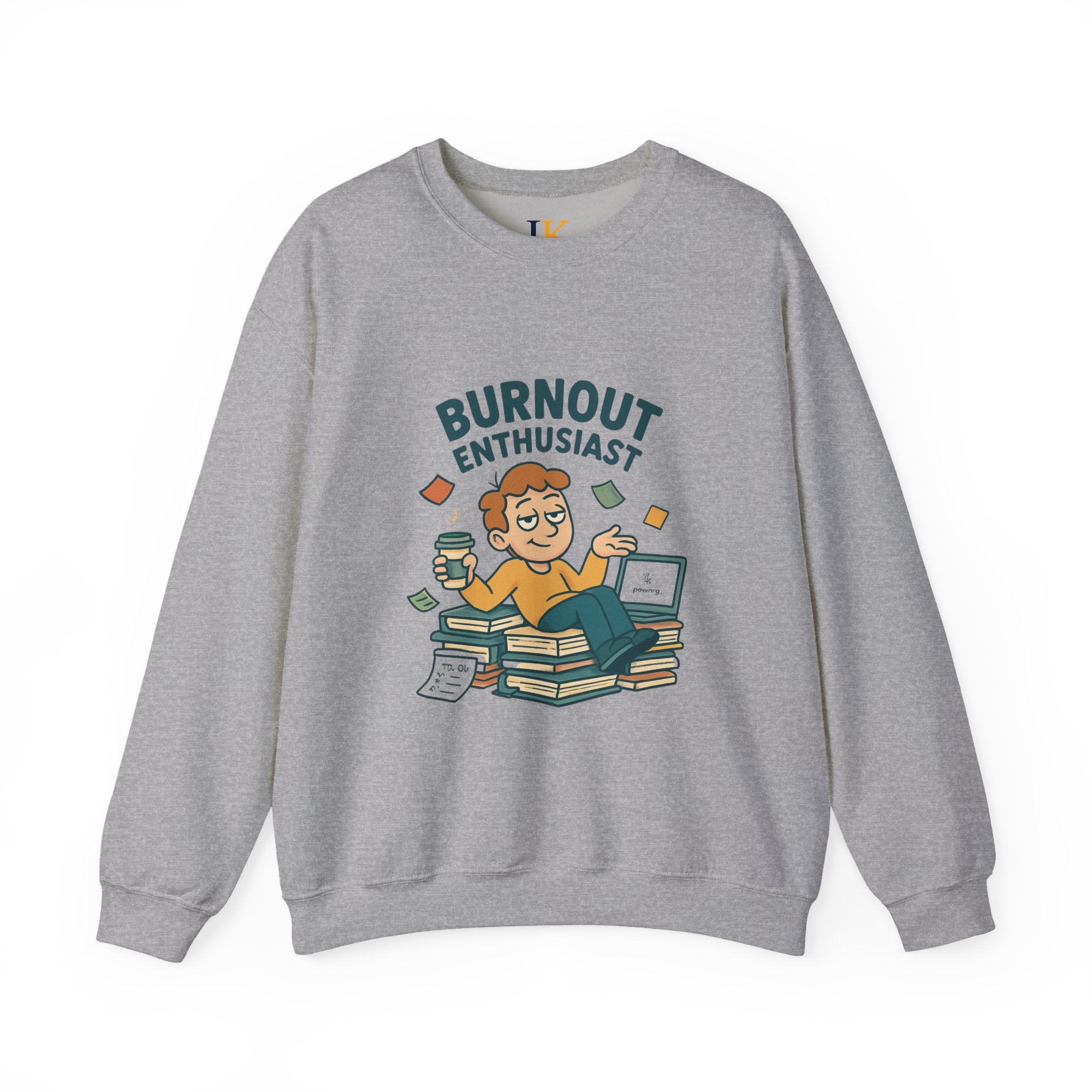 Burnout Enthusiast Sweatshirt — Funny Work Stress Crewneck