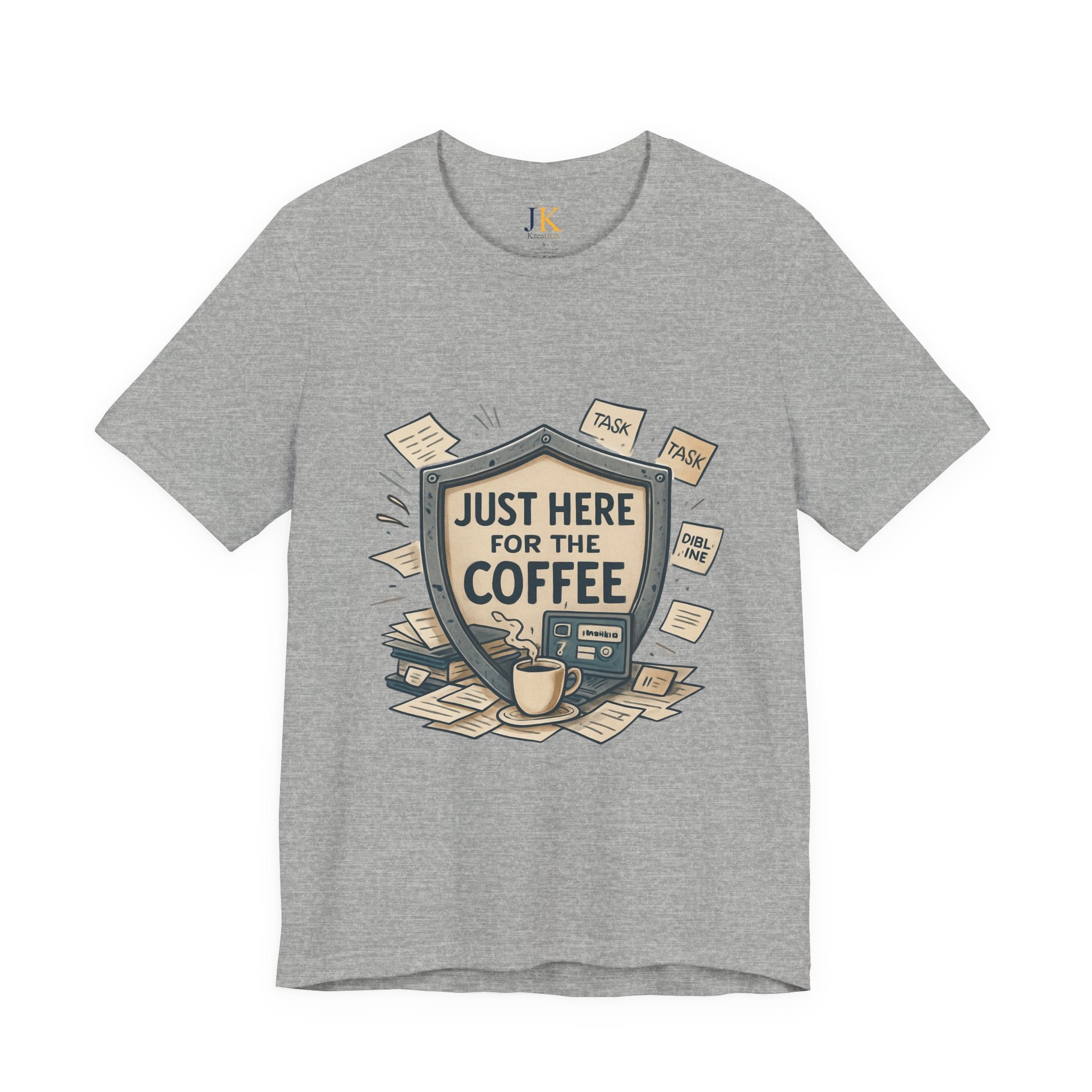 Coffee T-Shirt — "Just Here for the Coffee" Graphic Tee