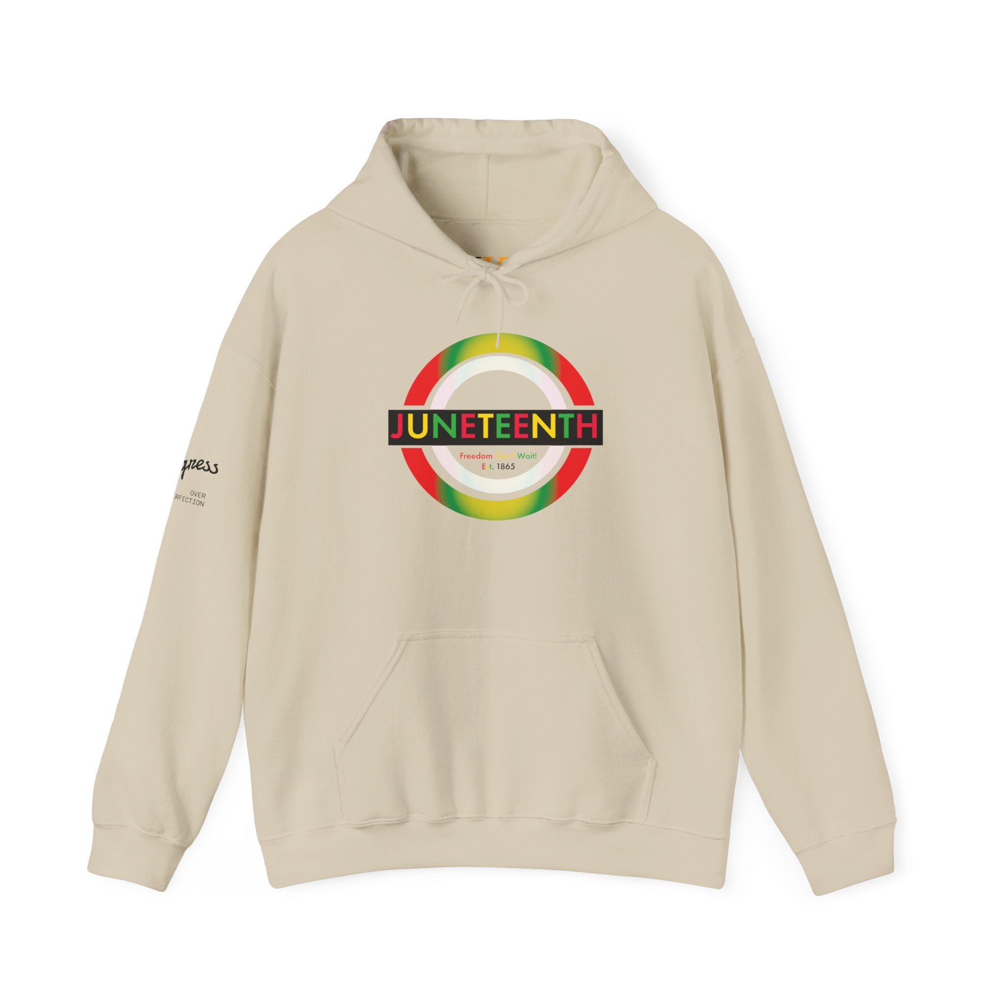 Juneteenth 1865 | Freedom Can't Wait Gradient Hoodie