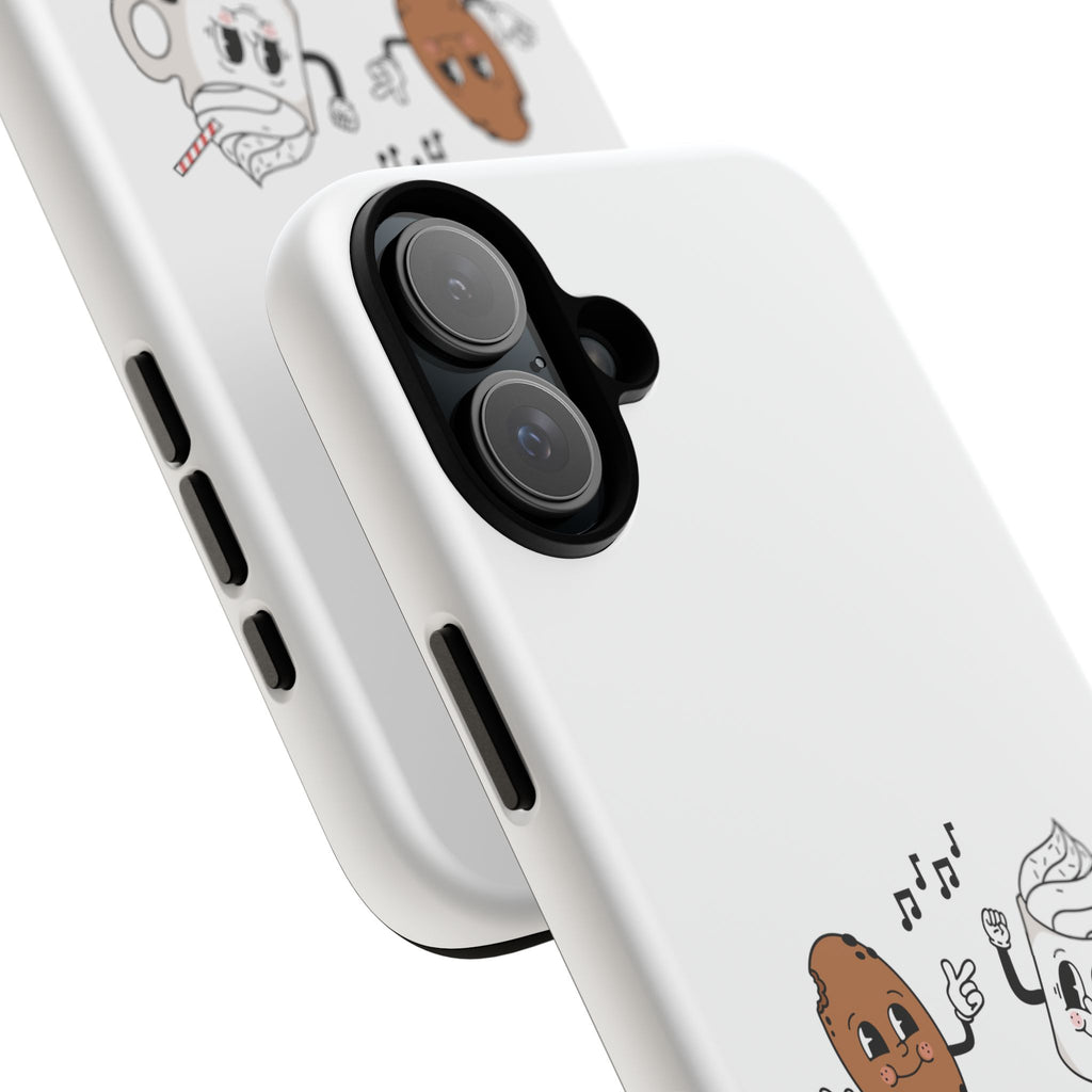 Phone Case — 'Best Friends' Coffee & Donut Cute Cartoon Protective Case