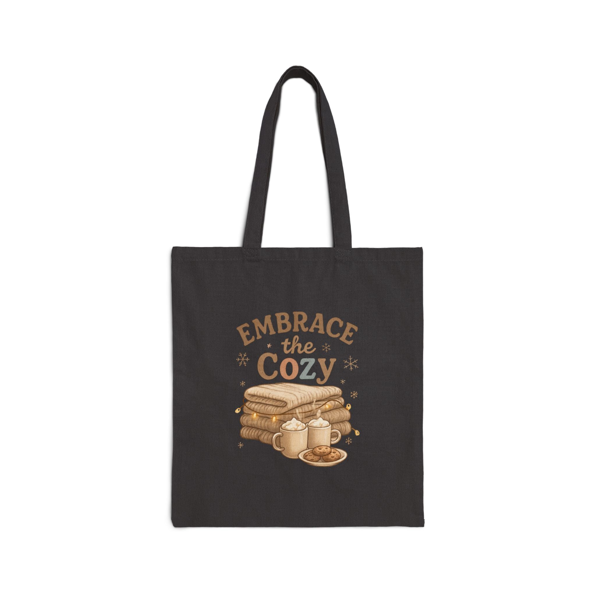 Canvas Tote Bag - &quot;Embrace the Cozy&quot; Pancakes &amp; Syrup Market Tote