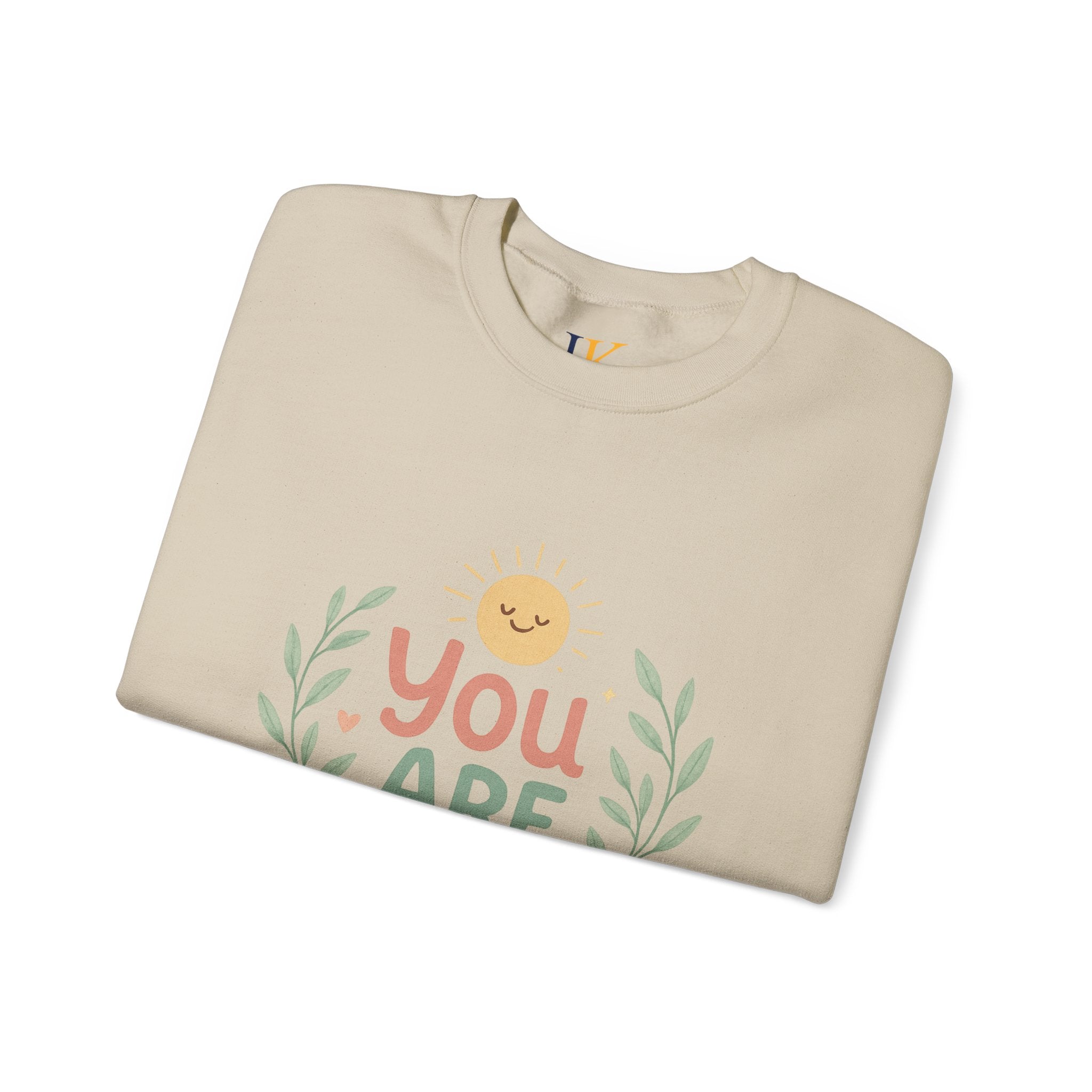 You Are Enough Crewneck Sweatshirt — Positive Affirmation Cozy Pullover