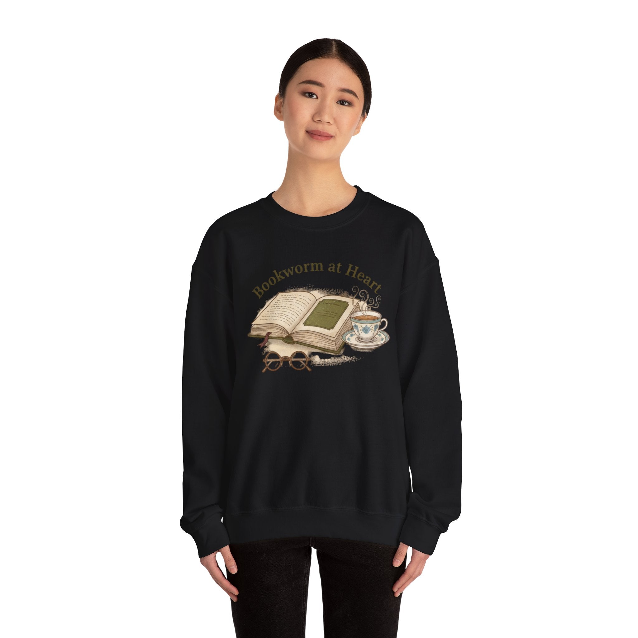 Bookish Badge Crewneck Sweatshirt | Reader & Book Lover Apparel