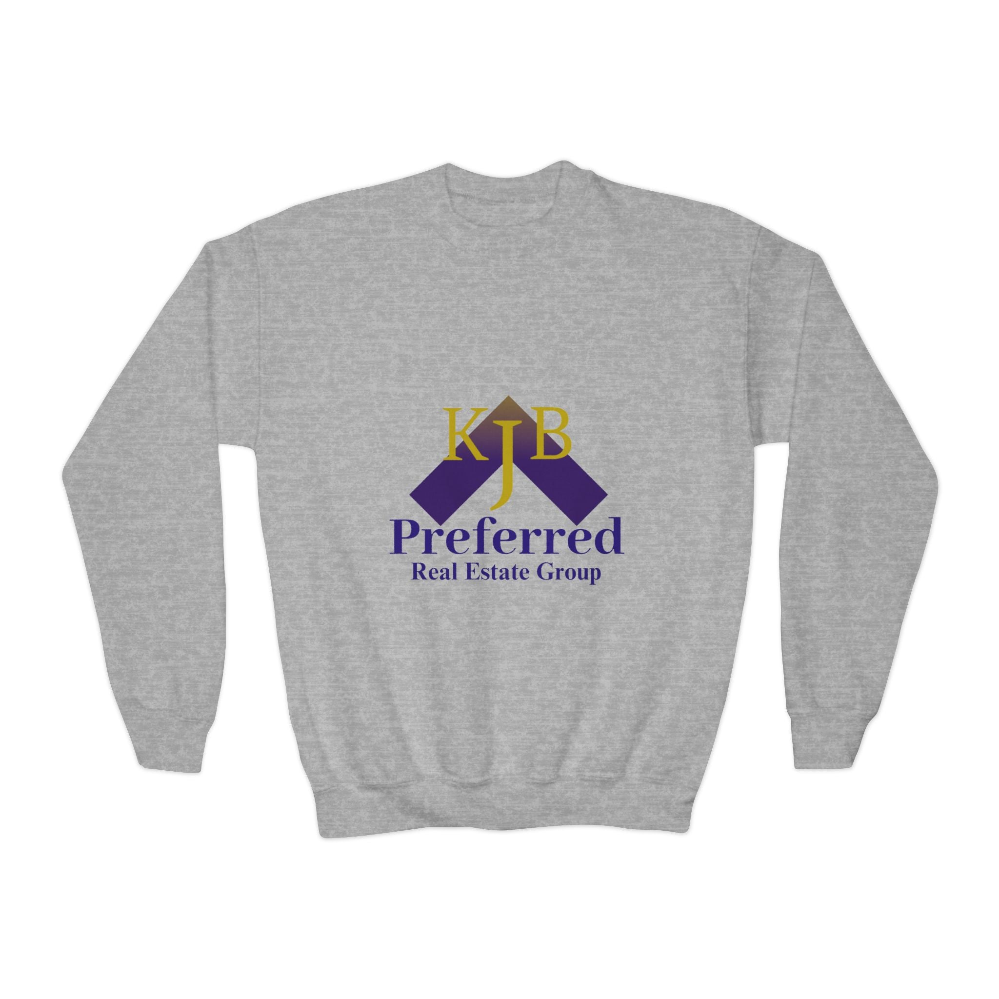 Youth Crewneck Sweatshirt — "KjB Preferred Real Estate Group" Logo Pullover