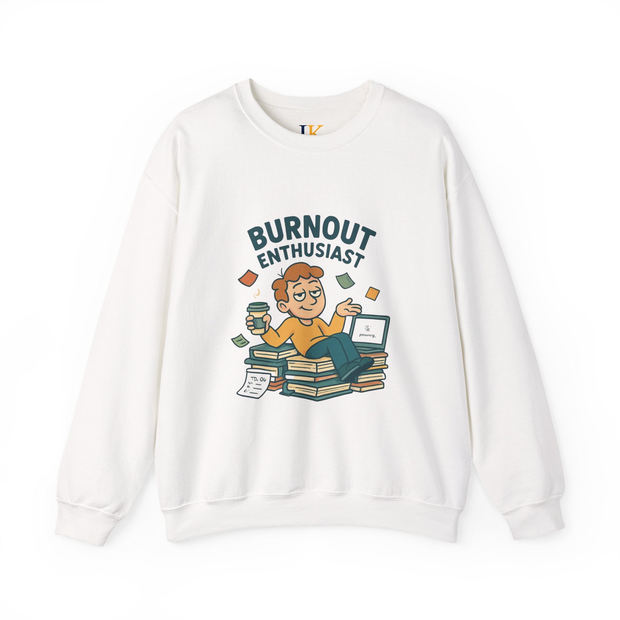 Burnout Enthusiast Sweatshirt — Funny Work Stress Crewneck