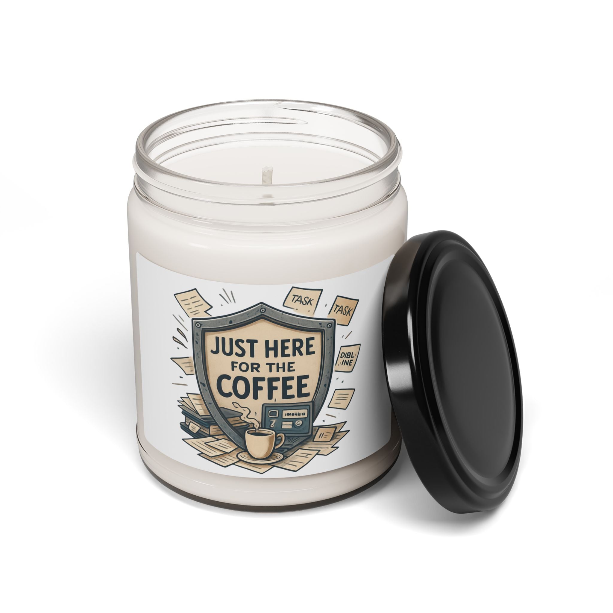 Just Here for the Coffee Scented Soy Candle — 9oz Coffee Lover Gift