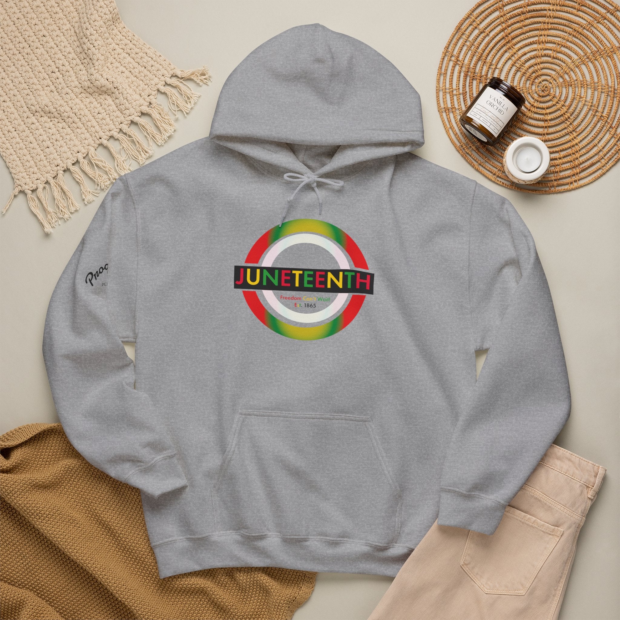 Juneteenth 1865 | Freedom Can't Wait Gradient Hoodie