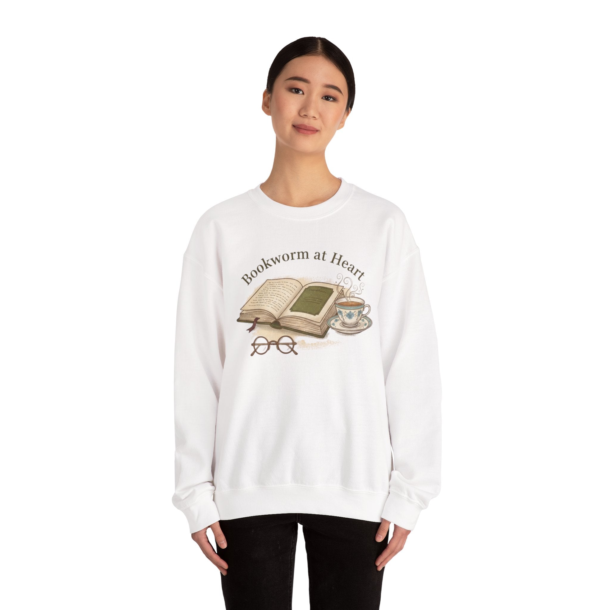 Bookish Badge Crewneck Sweatshirt | Reader & Book Lover Apparel