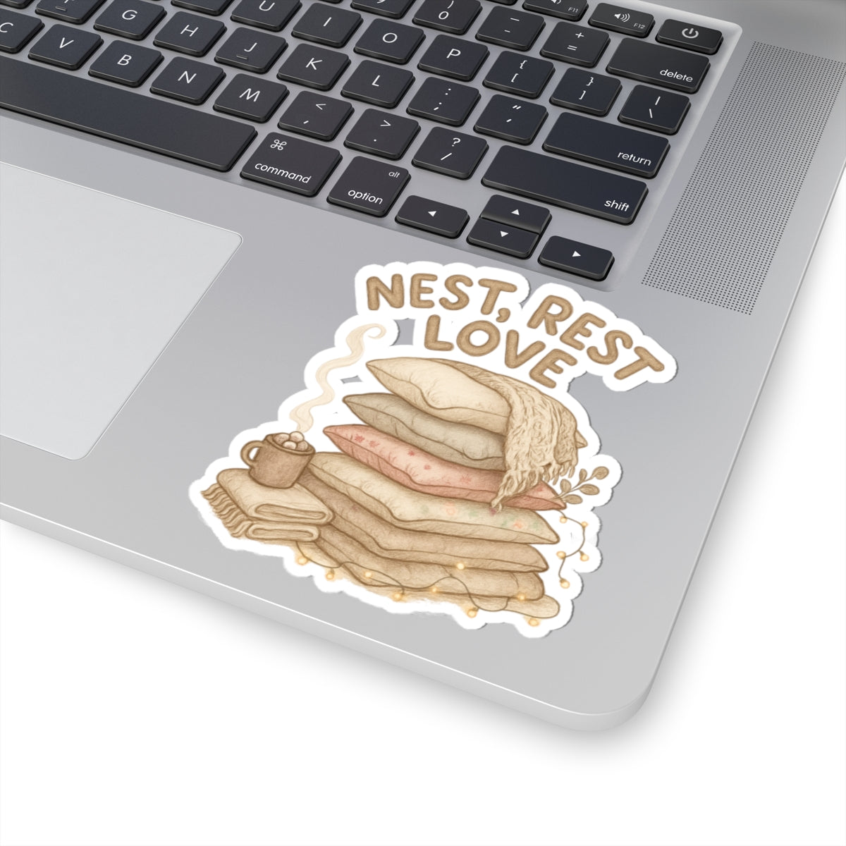 Cozy Nest Rest Love Sticker - Kiss-Cut