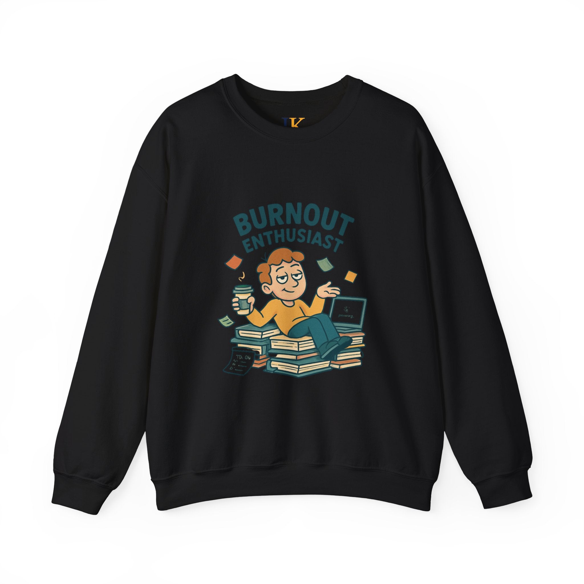Burnout Enthusiast Sweatshirt — Funny Work Stress Crewneck