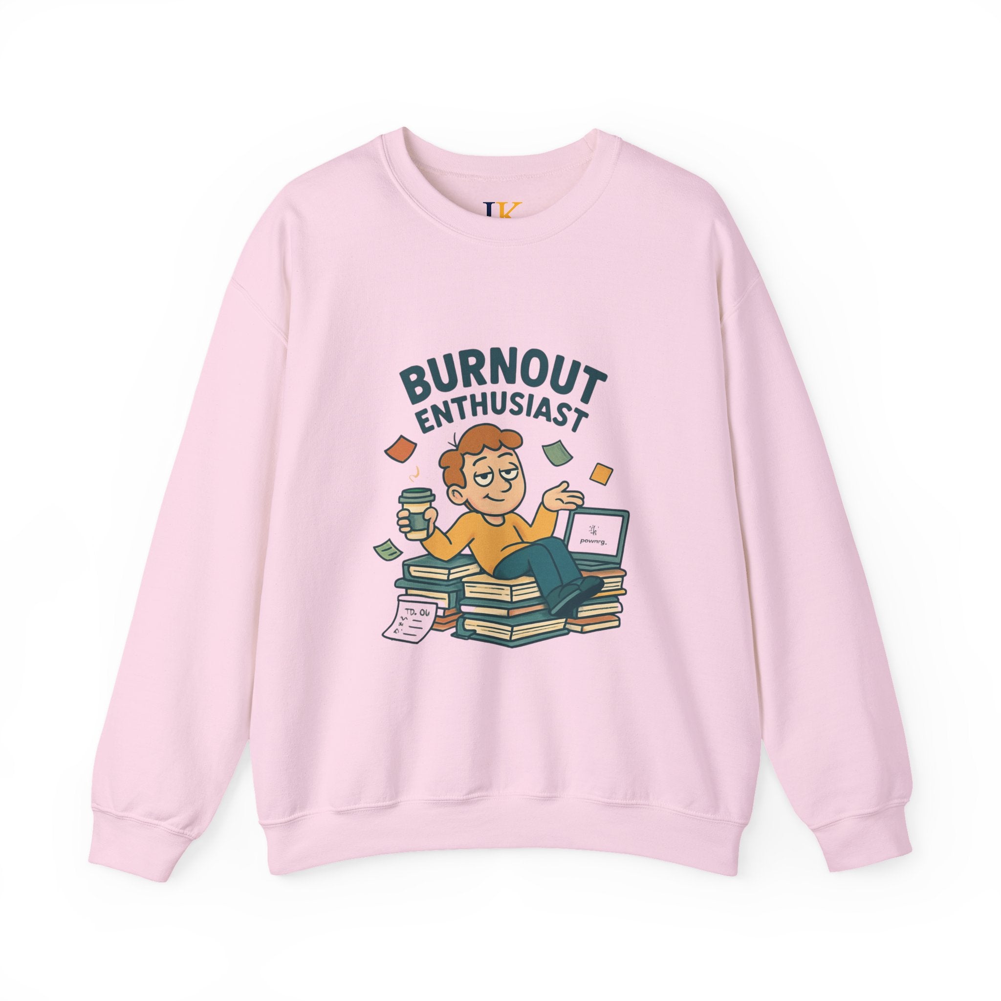 Burnout Enthusiast Sweatshirt — Funny Work Stress Crewneck